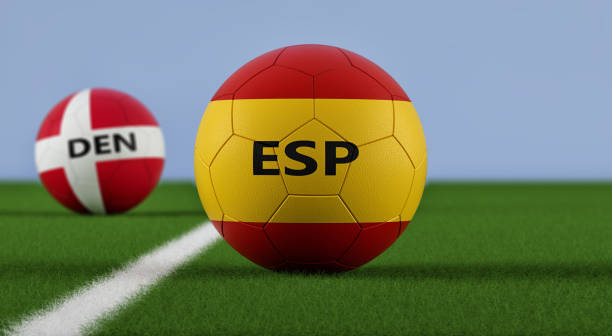 istock Denmark vs. Spain Soccer Match 989723500