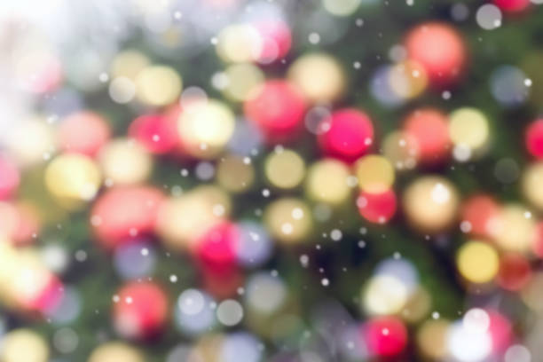 istock Abstract Christmas colorful bokeh background 989842566
