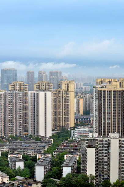 istock City background in sunset 989852342