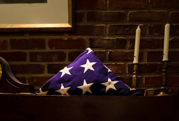 istock Flag of honor. 989897994