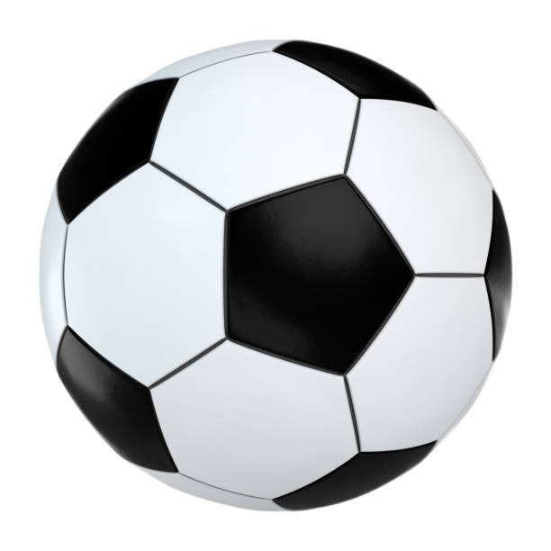 istock Soccer ball on white background 989923952