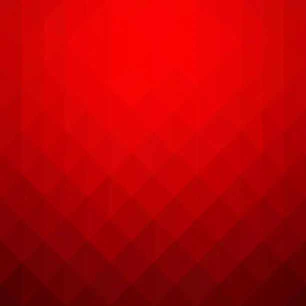 Vector illustration of Abstract red geometric background