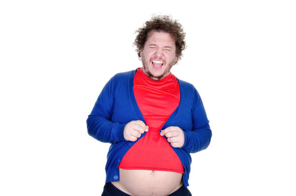 istock A overweight man and a big belly. 989988564