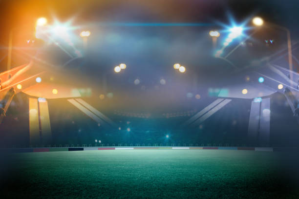 istock stadium in lights and flashes. Mixed photos 990028568