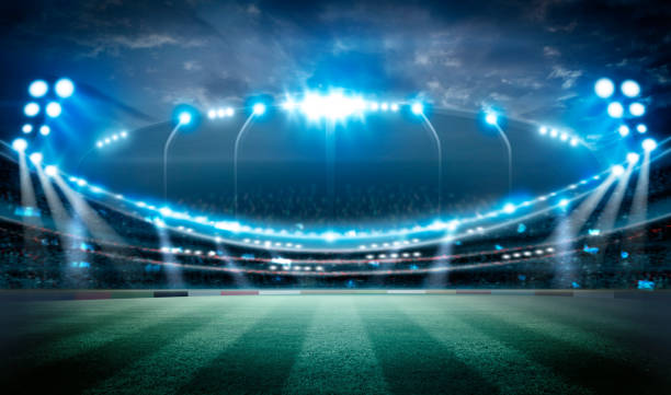 istock lights at night and stadium. Mixed photos 990028610