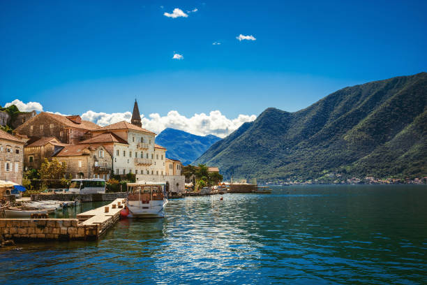 istock Harbour in Perast at Boka Kotor bay (Boka Kotorska), Montenegro, Europe. 990051396