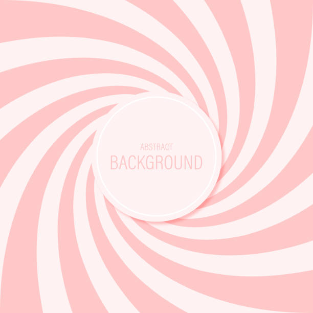 ilustrações de stock, clip art, desenhos animados e ícones de candy abstract background spiral pattern sweet pink vector design. - pink backgrounds geometric shape textured