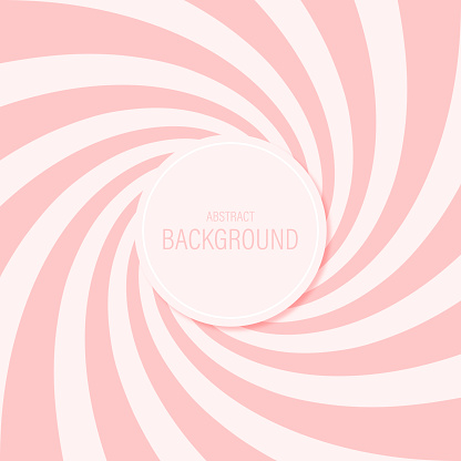 Candy abstract background spiral pattern sweet pink vector design.