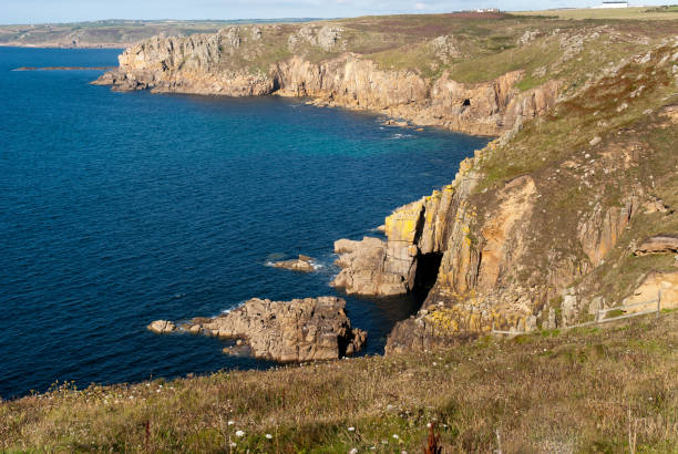 istock view of the landscape at Lands End in Cornwall 990096878