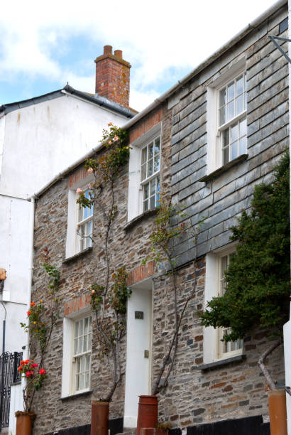 istock houses in the Padstow in Cornwall 990150792