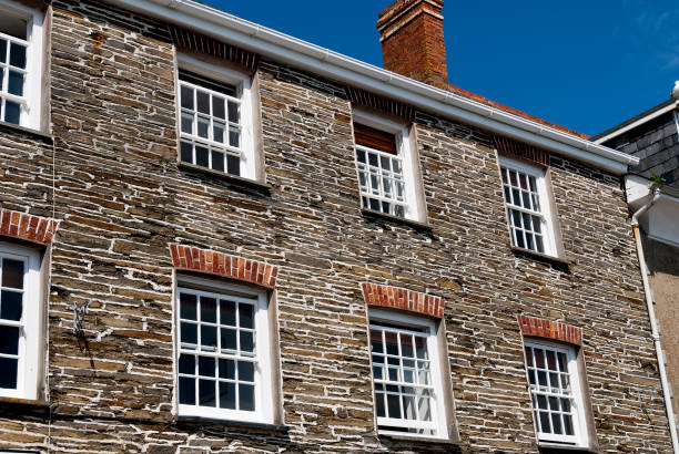 istock houses in the Padstow in Cornwall 990153130