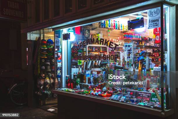 Amsterdam Gift Shop Stock Photo - Download Image Now - Marijuana - Herbal Cannabis, Cigarette, Shopping