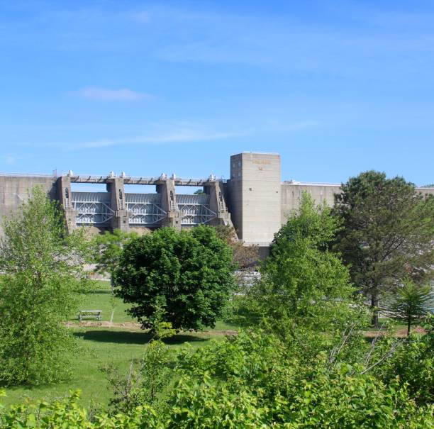 istock Dam in Green Park Landscape 990173672