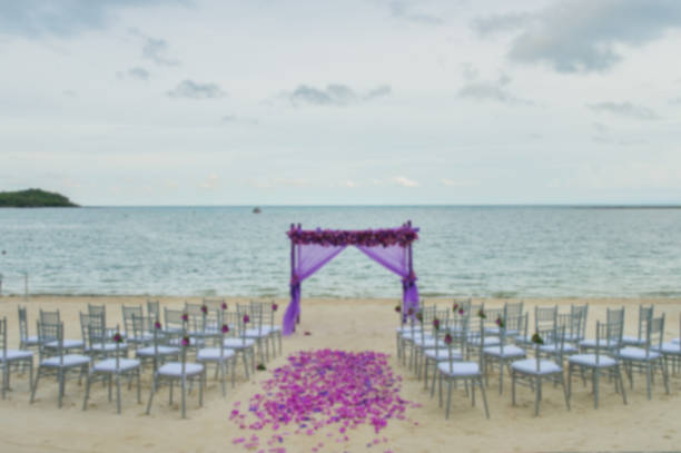 istock Blurry Background ,Beautiful summer wedding ceremony outdoors 990182134