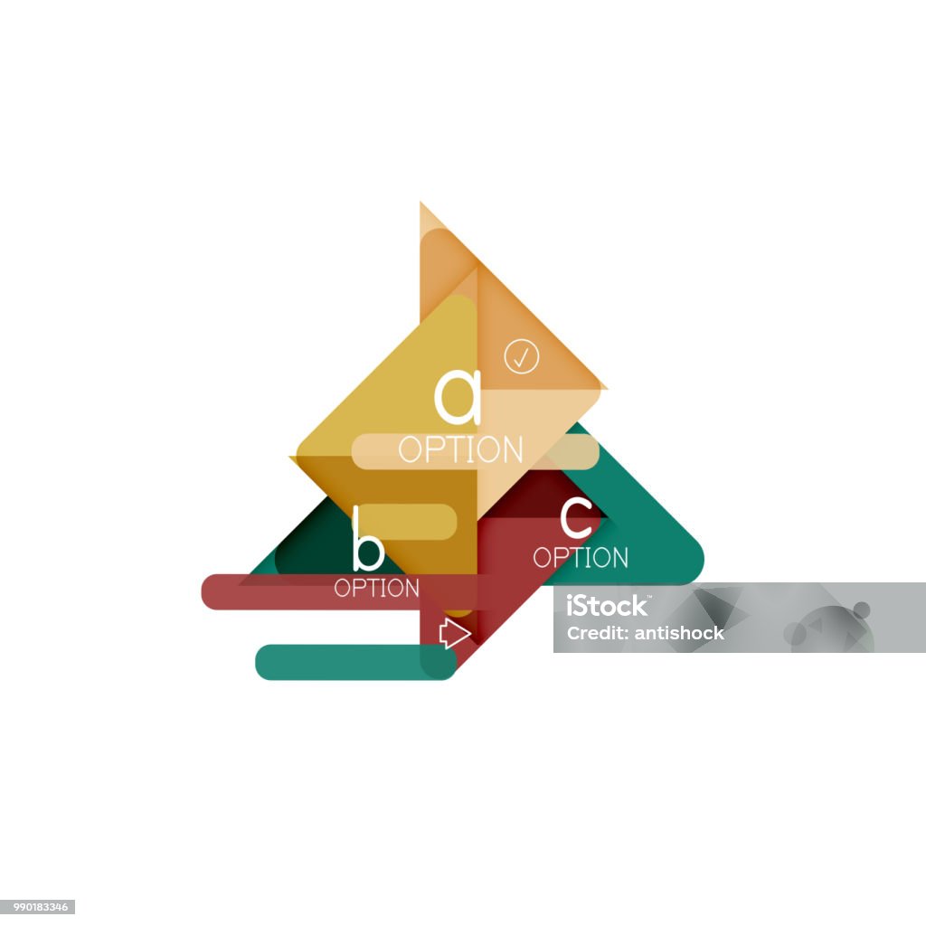 Triangle Design Feature Triangle Data Visualization Design Option Infographic Layout Stock ...
