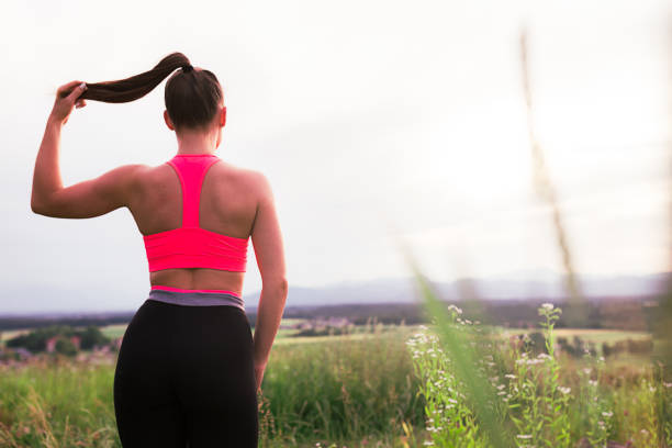 istock Sporty woman enjoying view 990186330