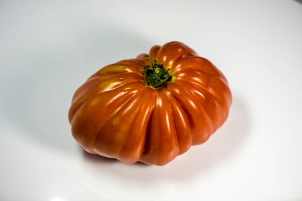 Heirloom Tomato Isolated on White Background