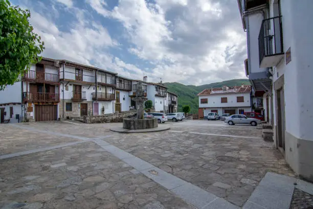 Photo of Main square of Montemayor del Río in Salamanca