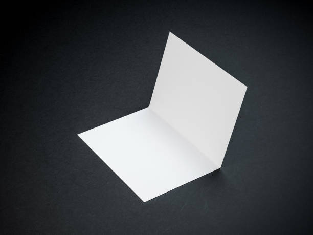 istock Opened blank leaflet, invitation Mockup, greeting card, postcard 990213800