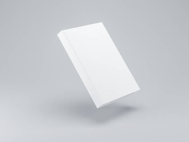 istock White blank Flying Book Mockup with hard textured cover 990213802