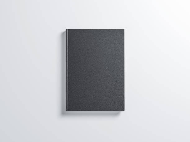 istock Black blank Book Mockup with textured hard cover 990213820