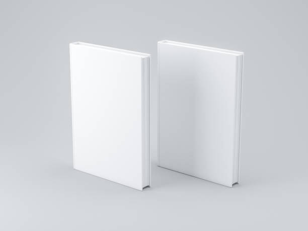 istock Two white blank Books Mockup with textured cover 990213824