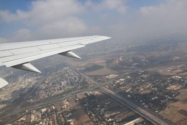 istock Wing of an airplane 990239062