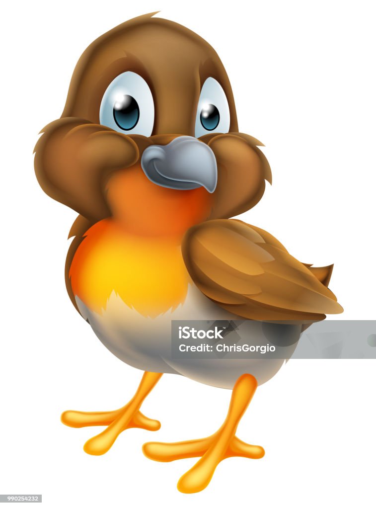 Robin Bird Cartoon Character Stock Illustration - Download Image Now -  Logo, Robin, Animal - iStock
