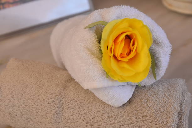 istock Arrangement of flowers at the spa 990273676