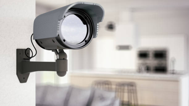 istock Surveillance Camera in the Living room 990278252