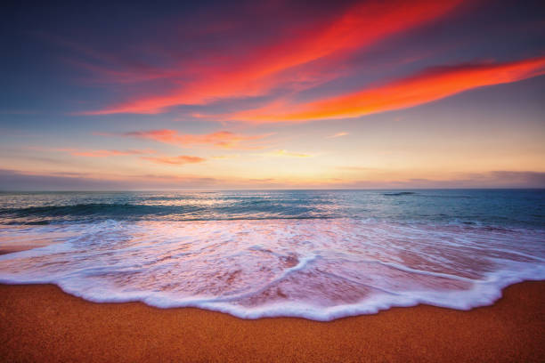 istock Beautiful cloudscape over the sea, sunrise shot 990293898