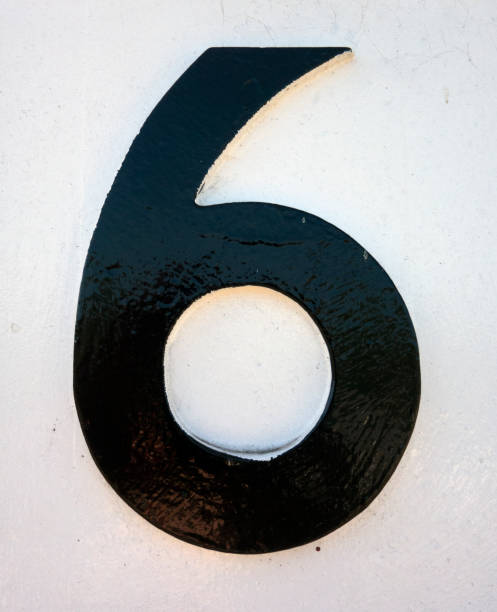 istock Written Wording in Distressed State Typography Found Number Six 6 990301358