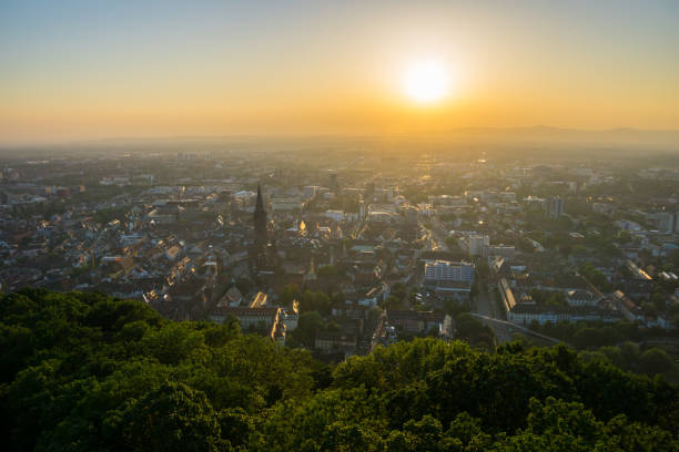 istock Germany, Golden sunset over Freiburg im Breisgau 990327764