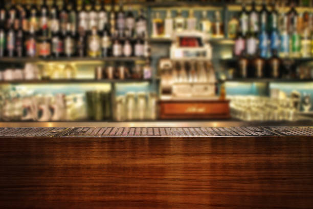 Bar counter. stock photo