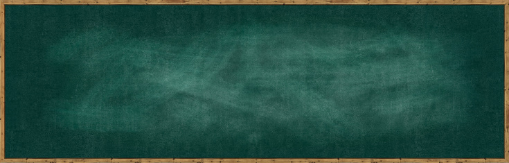 Frame Blank chalk rubbed out on blackboard for text or drawing or education graphic.