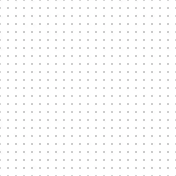 Vector illustration of Dotted grid. Seamless pattern with dots. Simplified matrix vector refill