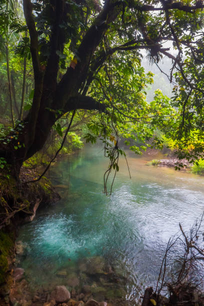 istock Rio Celeste blue acid water hot spring 990380024