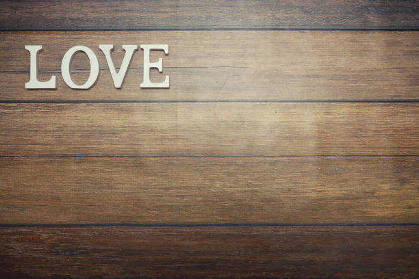 istock word Love from wooden letters on background 990386472