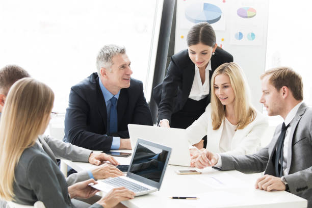 istock Business people work with laptop 990399098