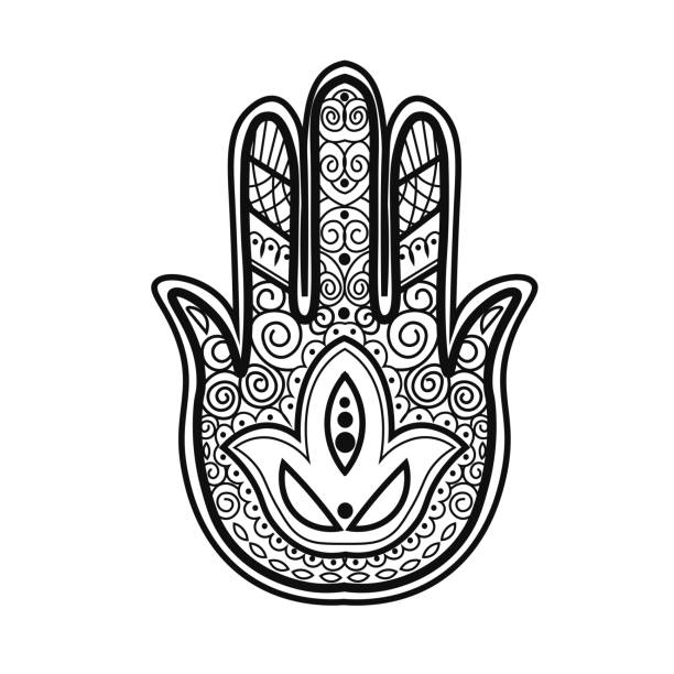 Mehnditraditional ind ian ethnic symbol with hand. Good for henna design, fabric, textile, t-shirt print or poster. Mehnditraditional ind ian ethnic symbol with hand. Good for henna design, fabric, textile, t-shirt print or poster. Vector illustration ian stock illustrations