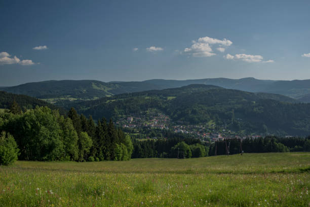 istock Krkonose mountains between Jablonec and Vysoke nad Jizerou towns 990449468