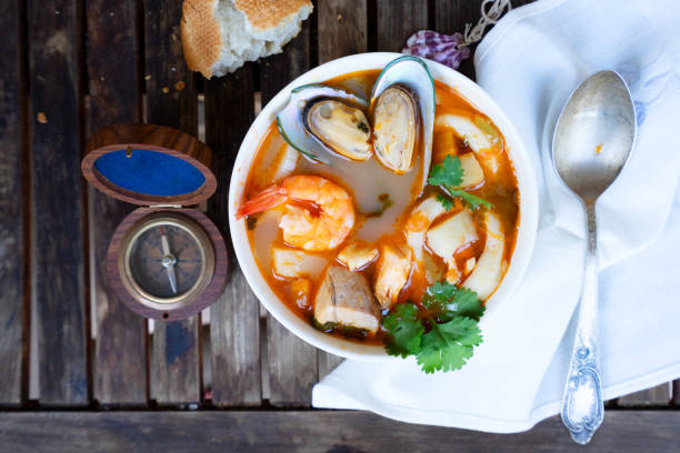 istock Bouillabaisse french seafood soup 990453540