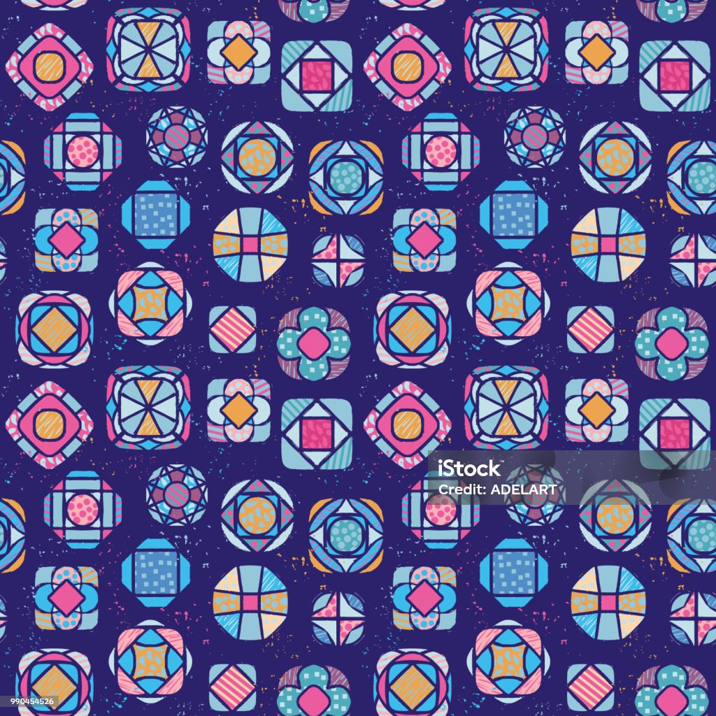 Ethnic Pattern Cute Tribal Style Elements Background Stock Illustration -  Download Image Now - iStock