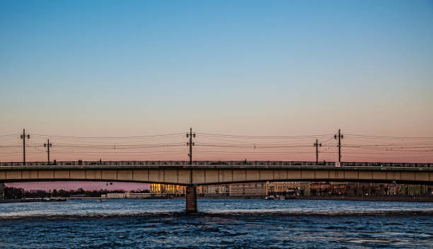 istock Bridge over the Neva river in St. Petersburg 990457530