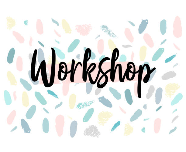 istock Artistic creative hand drawn header, label or poster of craft hand made art shop. Abstract background with brush paint strokes , worn textures and textured cut font. Made in vector 990458256