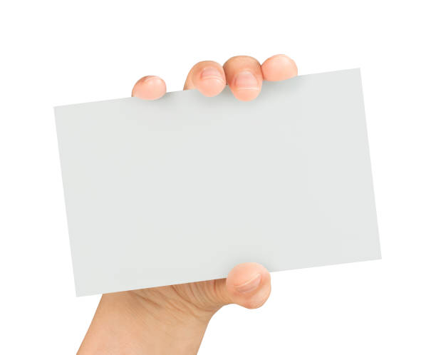 istock hand showing large blank card isolated 990473902
