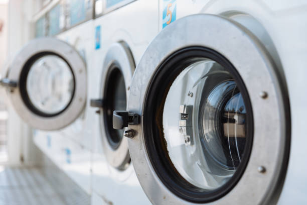 istock Door of a washing machine 990474248