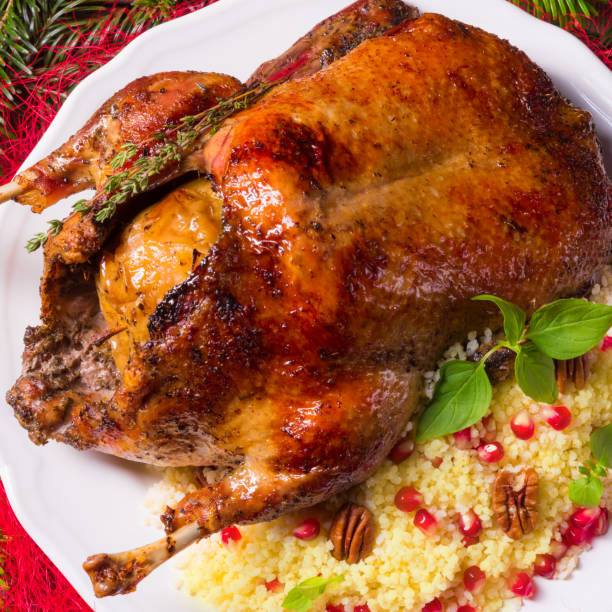 istock Duck with millet and pomegranate 990488976
