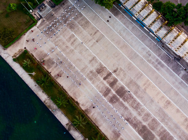 istock Aerial Drone View Maritime Faculty School with Students in Tuzla / Istanbul 990491502