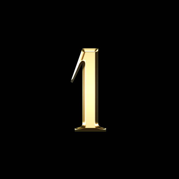 istock gold number one 3D illustration 990524068